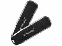 INTENSO 2X64GB Speed Line USB-Stick, 128 GB, 28,00 MB/s, Schwarz