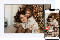 ROLLEI Smart Frame WiFi 100 mit App-Funktion Digitaler Bilderrahmen, 25,53 cm, 800 x