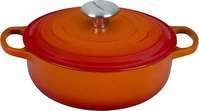 Le Creuset 21198240902430, Le Creuset Sauteuse Signature 24 cm Ofenrot