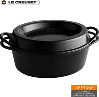 Le Creuset 99Q227115, Le Creuset Br&auml;ter Doufeu oval 32 cm Schwarz Matt