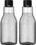 Crystal Riffled 0,95 L (2er-Pack) Glas (Schwarz, Transparent)