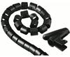 Cable Bundle Tube Easy Cover, 1.5 m, 30 mm, black
