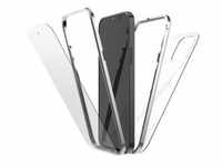 216994 360° Glass Cover für Apple iPhone 13 mini (Silber, Transparent)