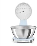 Smeg KSF01PBWW (blau) K&uuml;chenwaage mit Sch&uuml;ssel