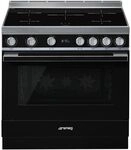 Smeg CPF9IPBL Stand-Elektroherd mit Induktionsfeld