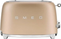Smeg TSF01CHMEU, Smeg TSF01CHMEU (champagner matt) Kompakt-Toaster