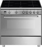 Smeg SCD90IMX9-1, Smeg SCD90IMX9-1 (edelstahl) Stand-Elektroherd mit...