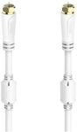 Hama SAT-Anschlusskabel 100 dB (3m) (weiss) Sat-Antennenkabel
