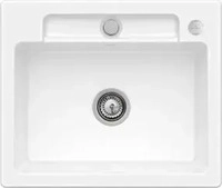 Villeroy & Boch 33462FKG Siluet 60 S flat Snow White Keramiksp&uuml;le Excenter