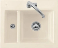 Villeroy & Boch 67801FKD Subway 60 XM flat Fossil Keramiksp&uuml;le Handbet&auml;tigung