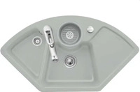 Villeroy & Boch 670802KD Solo Eck Fossil Keramiksp&uuml;le Excenterbet&auml;tigung Ecksp&uuml;le