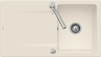 Villeroy & Boch 333502FU Siluet 50 Ivory Keramiksp&uuml;le Excenterbet&auml;tigung