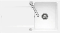 Villeroy & Boch 33352FR1 Siluet 50 flat Wei&szlig; Alpin Keramiksp&uuml;le...