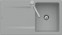 Villeroy & Boch 33351FFU Siluet 50 flat Ivory Keramiksp&uuml;le Handbet&auml;tigung