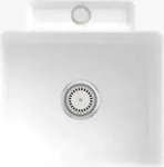 Villeroy & Boch 33451FR1 Siluet 50 S flat Wei&szlig; Alpin Keramiksp&uuml;le Handbet&auml;tigung