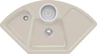 Villeroy & Boch 670801AM Solo Eck Almond Keramiksp&uuml;le Handbet&auml;tigung...