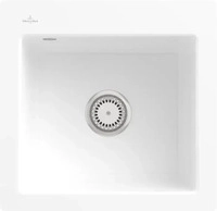 Villeroy & Boch 33151FR1 Subway 50 S flat Wei&szlig; Alpin Keramiksp&uuml;le Handbet&auml;tigung