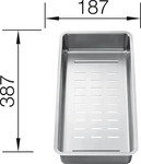 Blanco 231396, Blanco Resteschale Edelstahl 231396