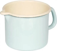 Riess 0041-006, Riess Classic Pastell Schnabeltopf 14 cm / 1,7 L t&uuml;rkis - Emaille