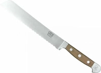 G&uuml;de B430/21, G&uuml;de Alpha Birne Brotmesser 21 cm - CVM-Messerstahl - Griffschalen
