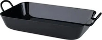 Riess 0452-022, Riess Classic Schwarzemaille Omas Bratpfanne 33 x 20 cm - Emaille