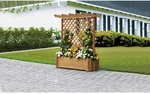 PROMADINO Holzspalier mit Rankkasten, BxHxT: 102 x 140 x 64,5 cm, Kiefernholz -...
