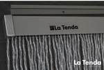 La Tenda T&uuml;rvorhang, BxH: 90 cm x 210 cm, transparent-wei&szlig;,
