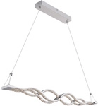 GLOBO LIGHTING H&auml;ngeleuchte, (BxHxL): 7 x 140 x 95 cm, Metall, 30 W - silberfarben
