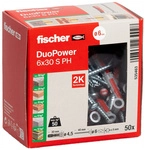 FISCHER D&uuml;bel &raquo;DUOPOWER&laquo;, 30 mm, Nylon - grau