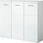 Schuhschrank BxHxL: 134 x 120 x 36 cm - weiss