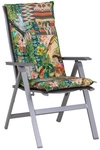 Hochlehner &raquo;Turin&laquo;, 2er Set, Design Dschungel, 118x46x08cm - blau