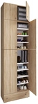VCM Schuhschrank &raquo;Lona&laquo;, BxHxL: 39 x 240 x 70 cm, Holzwerkstoff - braun