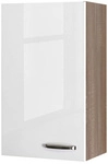 Flex-Well H&auml;ngeschrank &raquo;Valero&laquo;, Hochglanz Wei&szlig;/Sonoma Eiche, wei&szlig;,
