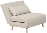 HOMCOM Schlafsofa, BxH: 95 x 80 cm, Textil - weiss