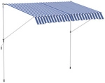 Outsunny Klemmmarkise, BxL: 300 x 150 cm, Aluminium/Stahl/Polyester - bunt