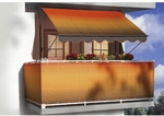 ANGERER FREIZEITM&Ouml;BEL Klemmmarkise, BxT: 250x150 cm, braun/orange gestreift