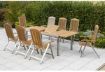 MERXX Gartenm&ouml;belset &raquo;Keros&laquo;, 8 Sitzpl&auml;tze, Edelstahl/Akazienholz, inkl....