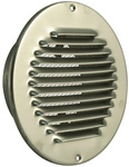 MARLEY L&uuml;ftungsgitter, rund, Edelstahl, edelstahlfarben - silberfarben