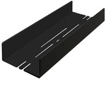 SCHULTE Duschablage, BxHxT: 28 x 3,5 x 9,5 cm - schwarz