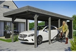 SKANHOLZ Carport &raquo;Friesland Set 2&laquo;, BxT: 314 x 708 cm, Firsth&ouml;he: 241 cm, lasiert
