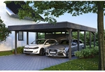 SKANHOLZ Carport &raquo;Friesland Set 4&laquo;, BxT: 557 x 708 cm, Firsth&ouml;he: 254 cm, lasiert