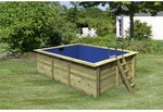 KARIBU Rechteckpool, braun, 14164 l, BxH: 350x125 cm