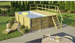 WEKA Massivholzpool &raquo;595&laquo;, gr&uuml;n/braun, BxHxL: 315 x 116 x 500 cm
