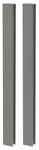 BIOHORT Eckprofil &raquo;DaVinci&laquo;, BxHxT: 3,9 x 91 x 7,2 cm, quarzgrau-metallic