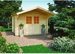 KIEHN-HOLZ Gartenhaus &raquo;44-005&laquo;, BxT: 300x250 cm, unbehandelte Fichte - beige