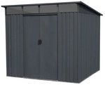 Ger&auml;tehaus, anthrazit, Au&szlig;enma&szlig; BxHxT: 239 x 202 x 193 cm - schwarz