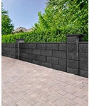 Mr. GARDENER Normalstein, Beton, offenporig, BxHxL: 25 x 20 x 50 cm, anthrazit - grau