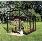 HALLS Gew&auml;chshaus &raquo;Popular&laquo;, 3,8 m&sup2;, schwarz, 3 mm Sicherheitsglas