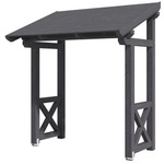 SKANHOLZ Vordach &raquo;Paderborn 4&laquo;, 242 x 156 cm (BxT), nordische Fichte,...