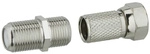 SCHWAIGER F-Stecker-Set, Silber, Metall, Koaxialkabel - silberfarben